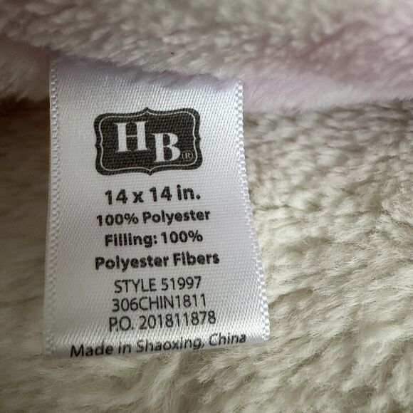 Hudson Baby HB Pink Owl Plush Security Blanket Lovey White Circles Soft FLAW - Picture 4 of 4